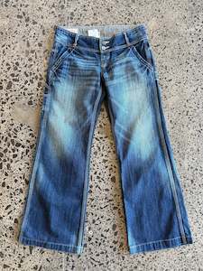 Branded Tops Hoodies And Outerwear: Dark Blue Wide Low Waist Jeans - M 30W