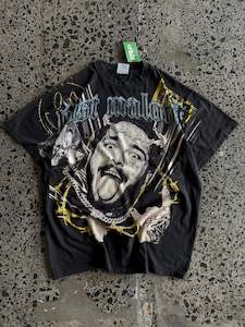 Tees: 90's Single Stitch Blank Reprint Post Malone T-shirt - XL