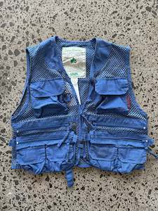 Rare Blue 'Logos' Utility Vest - M