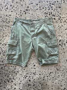 Green Cargo Shorts - 32W