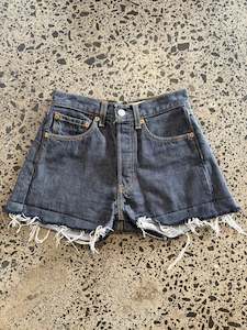 Raw Denim Mini Shorts - XS