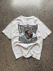 90's NFL Jacksonville Jaguars Championship T-shirt - XL (Vintage Championship Print)