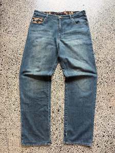 Dominate Handcrafted Koi Fish Jeans - 36W x 33L