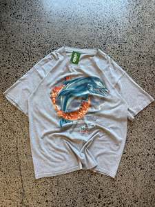 Tees: 2001 Miami Dolphins Graphic Tee (Grey) - XL