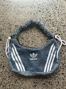 Blue Denim Adidas Rework Shoulder Bag