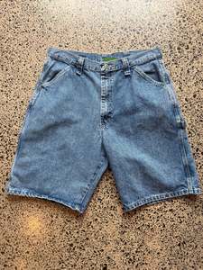Wrangler Original Mid Blue Denim Jorts - 32W