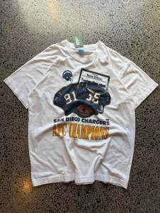 90's San Diego Charges American Football Tee - XL