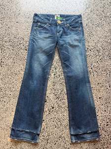 Dark Blue Lee Low Waist Jeans - S