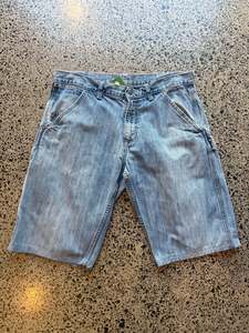 Light Wash Denim Jorts - 34W (L)