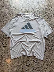 1999/2000's Adidas Logo T-Shirt - L