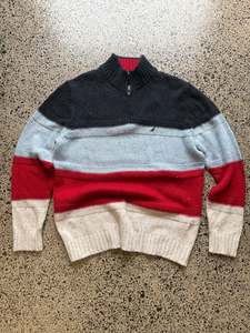 Nautica 1/4 Zip Knit Jumper - XL