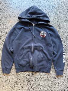 Hoodies: Late 90's Hansen Surfboards California Zip Up Hoodie - M.