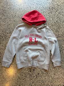 90's Ralph Lauren Two-Tone Hoodie - Youth L (10-12)