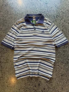 Adidas 1: 90's striped Adidas Golf Shirt - Medium