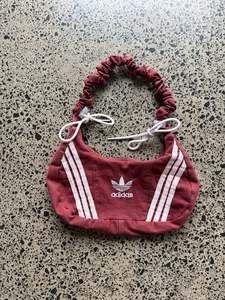 Red Adidas Rework Scrunchy Shoulder Bag