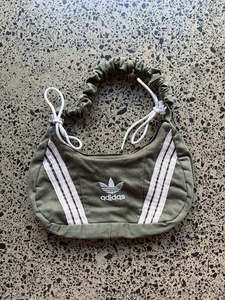 Olive Rework Adidas Scrunchy Shoulder Bag