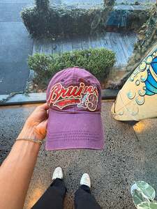 Hats: Purple Sparkly 'Boston Bruins' NHL Cap