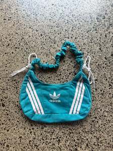 Hottest Items Right Now: Blue Rework Adidas Scrunchy Shoulder Bag