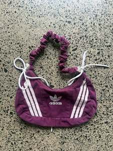 Wine Adidas Scrunchy Rework Shoulder Bag