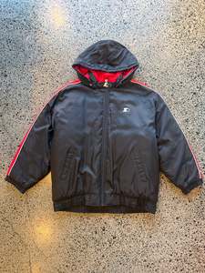90's Black and Red Starter Jacket - M