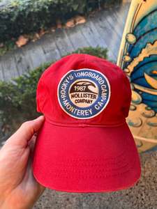 Hats: Hollister ‘Rocky Longboard’ Red Cap