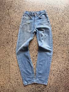 Jeans: Carhartt Blue Denim Jeans - 38 by 36