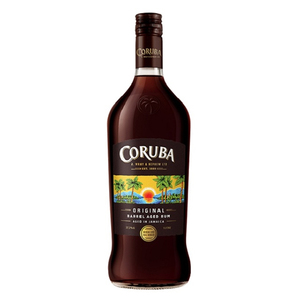Coruba original barrel aged dark rum 37.2% alc/vol - 1L - Rolly Inn Liquor