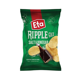 Eta Ripple Cut Chips 40g Salt & Vinegar - Rolly Inn Liquor