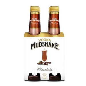 Products: Vodka Mudshake Chocolate 4pk 270ml bottle 4% alc/vol - Rolly Inn Liquor