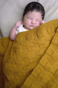 Checkerboard Blanket BC126 in 8 Ply
