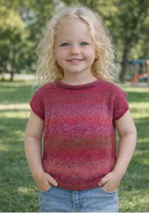 Children: Mandala 8 PLY DK Sleeveless vest P436