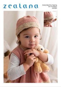 4 Ply Petterns: Rimu Fingering The Lace Trim Beanie 020.0049 Pattern