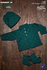 Naturally: Naturally K459 Jacket, Hat and Booties in 4 Ply