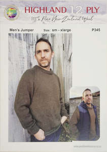 12 Ply Pattern: Men's Jumper | Design P345 in 12 Ply