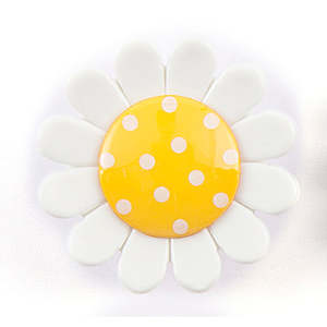 Button Box Daisy Dotted Shank