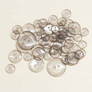 Buttons: Clear buttons Grey 4 Sizes