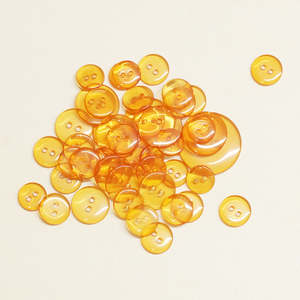 Buttons: Clear buttons Orange 4 Sizes