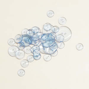 Buttons: Clear buttons Blue 4 Sizes