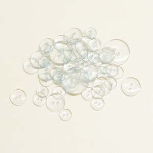 Buttons: Clear buttons Aqua 4 Sizes