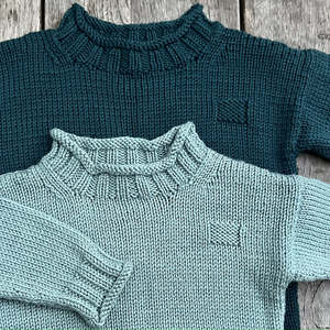 The Kiwi Stitch Knit Co: Rolled Edge Jumper 8ply