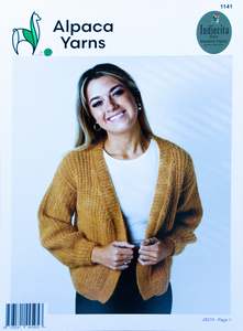 Alpaca Yarns Indiecita 14 Ply 1141 Mock Rib Cardigan