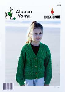 Alpaca Yarns Inca Spun Worsted 1224 Cable Cardigan