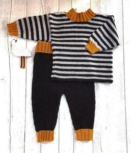 Alpaca Yarns Sporti 5Ply 2201 Baby-Toddler Jumper and pants