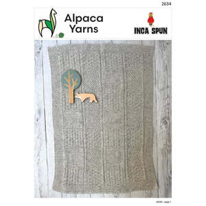 Alpaca Yarns Inca Spun Worsted 2634 Worsted Baby Texture Blanket
