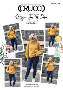 Patterns: Crucci Pattern 2208 Top Down Sloppy Joe Sweater