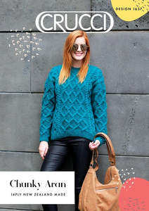 Patterns: Crucci Pattern 1637 Sloppy Joe Cable Sweater