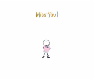 "Miss You!" Gift Card