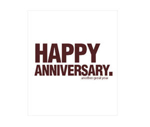 "HAPPY ANNIVERSARY. another great year" Gift Card