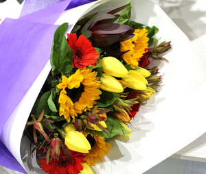 Best Sellers: Bright & Funky Thank You Bouquet - Fresh Flowers Auckland