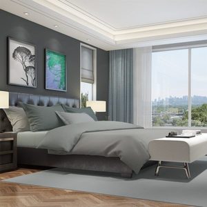 Products: Provence Sky Curtains - Alluring Quality - Roman Blinds Direct